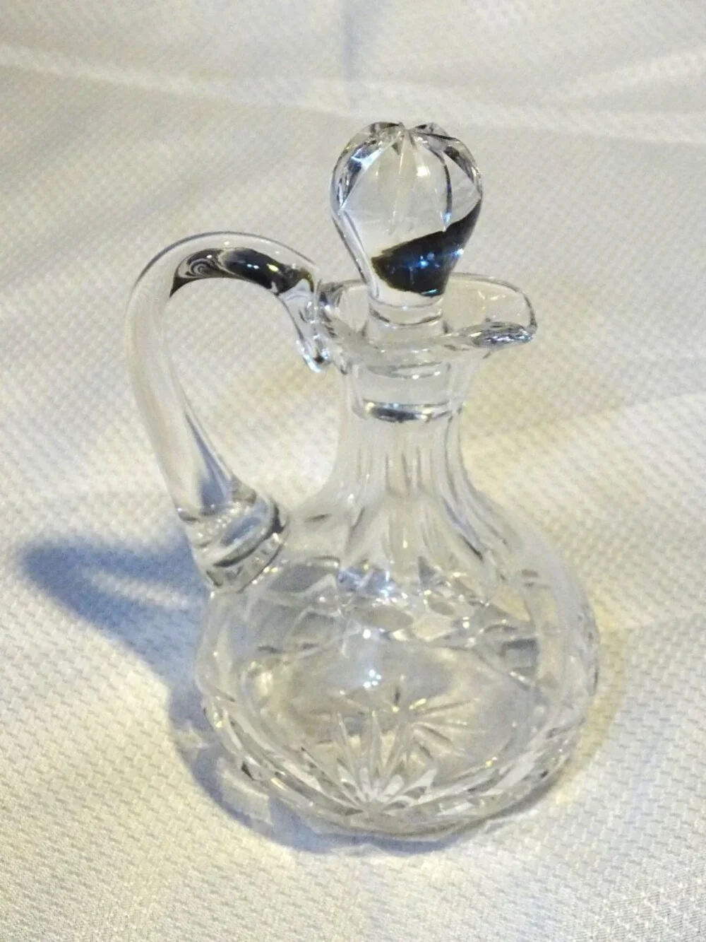 Lead Crystal Galway Signed Cruet